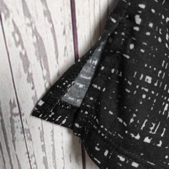 Kenneth Cole Cowl Drape Neck Short Sleeve Popover Top Black Medium - Picture 6 of 11